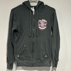 True Religion World Tour Full Zip Hoodie Womens Size M